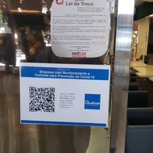 disponibilização da placa com QR Code do programa
